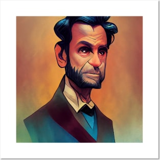 Abraham Lincoln Portrait | Anime style Posters and Art